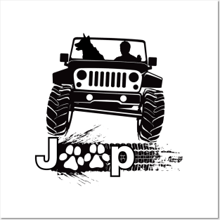 Jeep Dog Canine K 9 Posters and Art